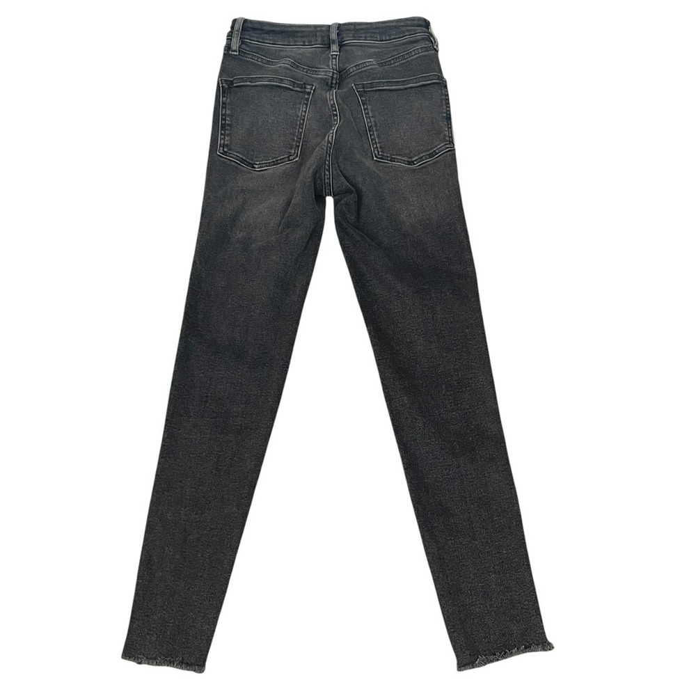 We The Free Skinny Jeans Women 26 Faded Black Excellent High Rise Raw Hem - Picture 3 of 13